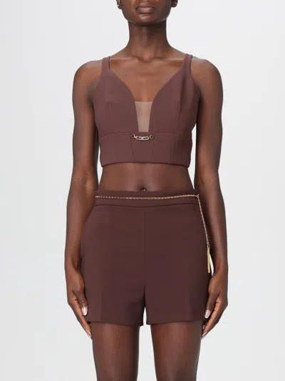 Elisabetta Franchi Top  Woman Color Coffee In Brown