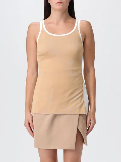 Elisabetta Franchi Top  Woman Color Ivory In Nude