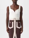 Elisabetta Franchi Top  Woman Color Ivory In White