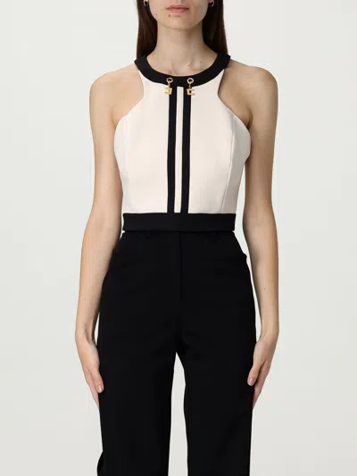 Elisabetta Franchi Top  Woman Color Milk In White