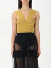 Elisabetta Franchi Top  Woman Color Mustard In Mustard