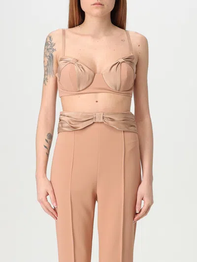 ELISABETTA FRANCHI TOP ELISABETTA FRANCHI WOMAN COLOR NUDE,G54012226