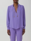 Elisabetta Franchi Top  Woman Color Violet