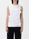 Elisabetta Franchi Bow-detail Jersey Tank Top In White