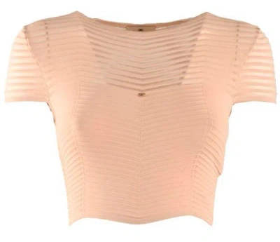 Elisabetta Franchi Top In Powder Pink