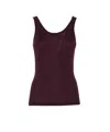 Elisabetta Franchi Jacquard Logo Knitted Top In Red