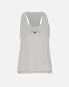 Elisabetta Franchi Jersey Tank Top With Logo In White