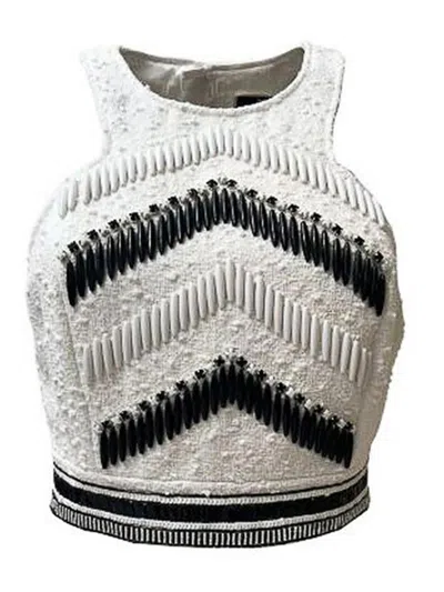 Elisabetta Franchi Top In White