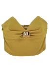 Elisabetta Franchi Top With Jewel Decoration In Green