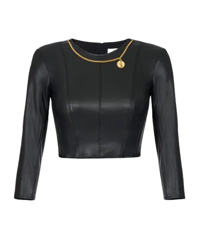 ELISABETTA FRANCHI ELISABETTA FRANCHI NECKLACE DETAILED TOP