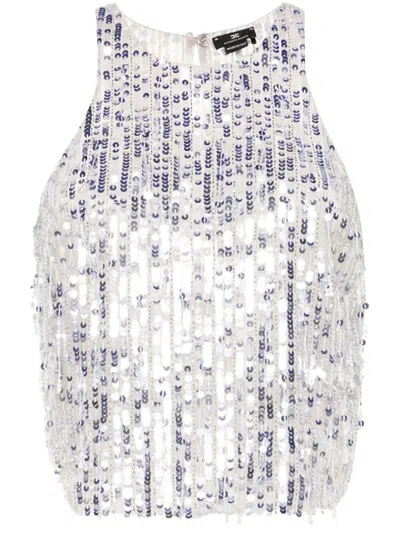 ELISABETTA FRANCHI ELISABETTA FRANCHI TOP WITH PAILLETTES