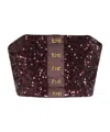 Elisabetta Franchi Top With Sequins And Jewel Clasps In Brown