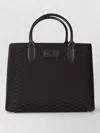 Elisabetta Franchi Rectangular Textured Detachable Strap Shoulder Bag In Brown