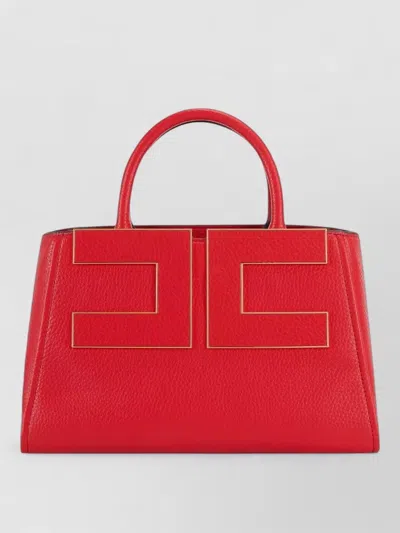 Elisabetta Franchi Tote Bag Top Handle Daywear Medium Strap In Red