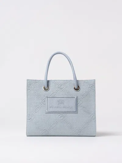 Elisabetta Franchi Tote Bags  Woman Color Sky