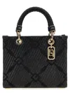 Elisabetta Franchi Textured Finish Tote With Top Handle