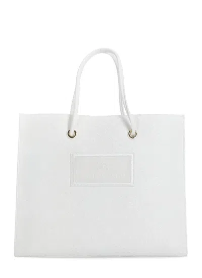 Elisabetta Franchi Tote Rafia Bag