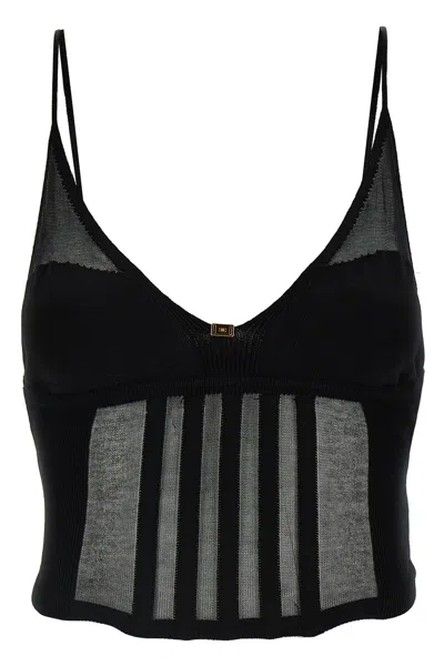ELISABETTA FRANCHI ELISABETTA FRANCHI TRANSPARENT TOP