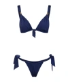 Elisabetta Franchi Triangle Cup Bikini Set In Blue
