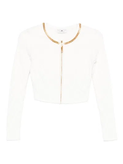 ELISABETTA FRANCHI ELISABETTA FRANCHI TRICOT CROPPED CARDIGAN