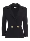 Elisabetta Franchi Tricot Sweater In Black