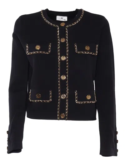 Elisabetta Franchi Jackets In Black