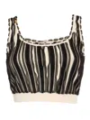 Elisabetta Franchi Tricot Top In Black