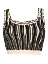 Elisabetta Franchi Tricot Top In Black