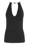 Elisabetta Franchi Tricot Top In Black