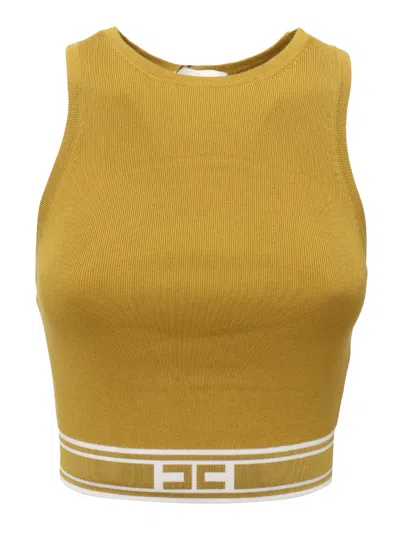 ELISABETTA FRANCHI YELLOW TRICOT TOP