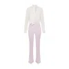 Elisabetta Franchi Burro Quarzo Georgette Jumpsuit