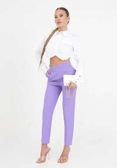 Elisabetta Franchi Trousers In Blue