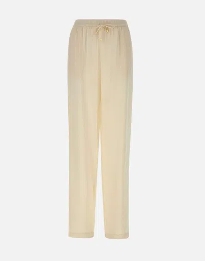 Elisabetta Franchi Trousers In Neutral