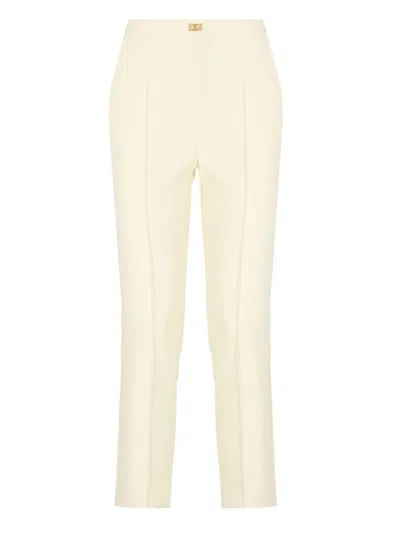 Elisabetta Franchi Trousers In Neutral