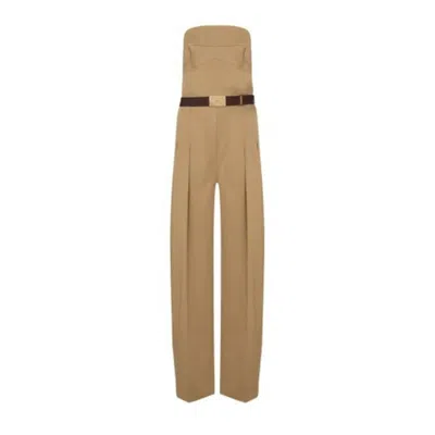Elisabetta Franchi Trousers In Brown