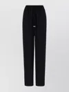Elisabetta Franchi Trousers Acetate Blend Elastic Waist In Black