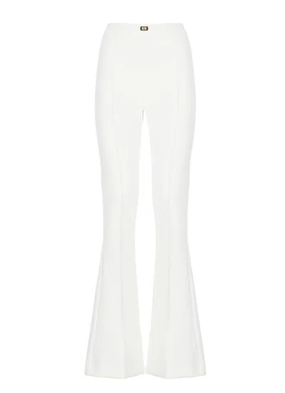 Elisabetta Franchi Trousers In Beige