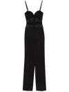 Elisabetta Franchi Black Stretch Jumpsuit In Black