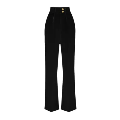 Elisabetta Franchi Trousers In Black