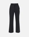 Elisabetta Franchi Events Black Crepe Trousers In Black