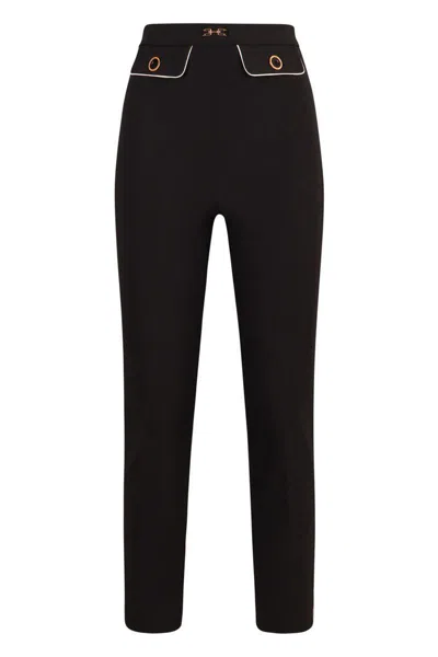 Elisabetta Franchi Trousers In Black