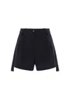 Elisabetta Franchi Belt-loop Shorts In Black