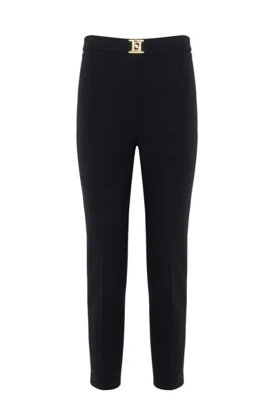 Elisabetta Franchi Trousers In Black