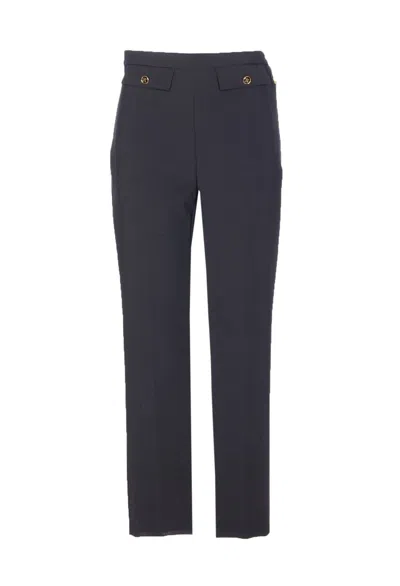Elisabetta Franchi Trousers In Gold
