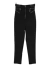 Elisabetta Franchi Zip-fastening Trim-detail Trousers In Black