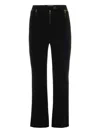 Elisabetta Franchi Tailored Black Trousers With Flared Leg In Black