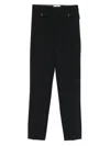 Elisabetta Franchi Cropped Tailored Trousers In Black
