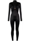 Elisabetta Franchi Cut-out Jumpsuit In Black