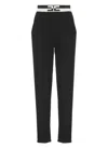 Elisabetta Franchi Viscose Pants In Black