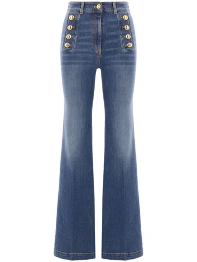 Elisabetta Franchi Trousers In Blue